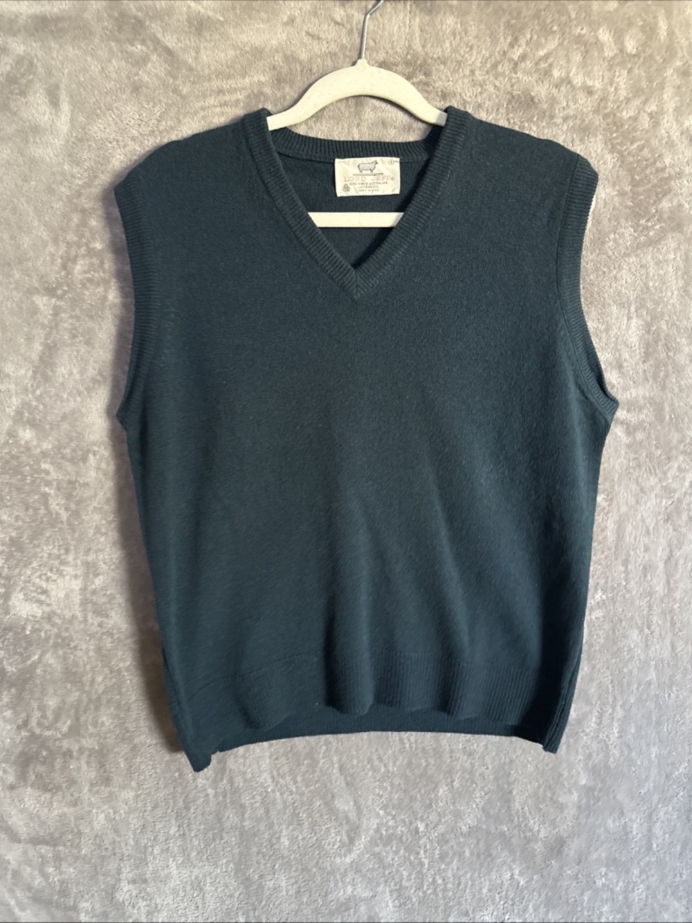 VTG Lord Jeff Lambswool Sweater Vest – Men’s Large (Made in USA